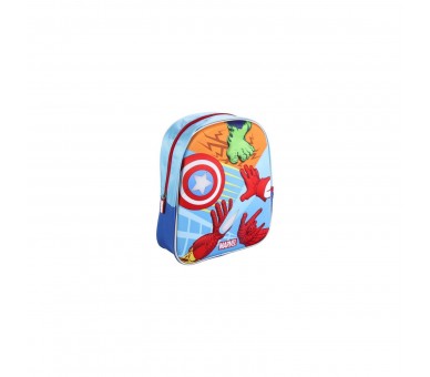 Mochila 3D Luces Los Vengadores Avengers Marvel 31Cm