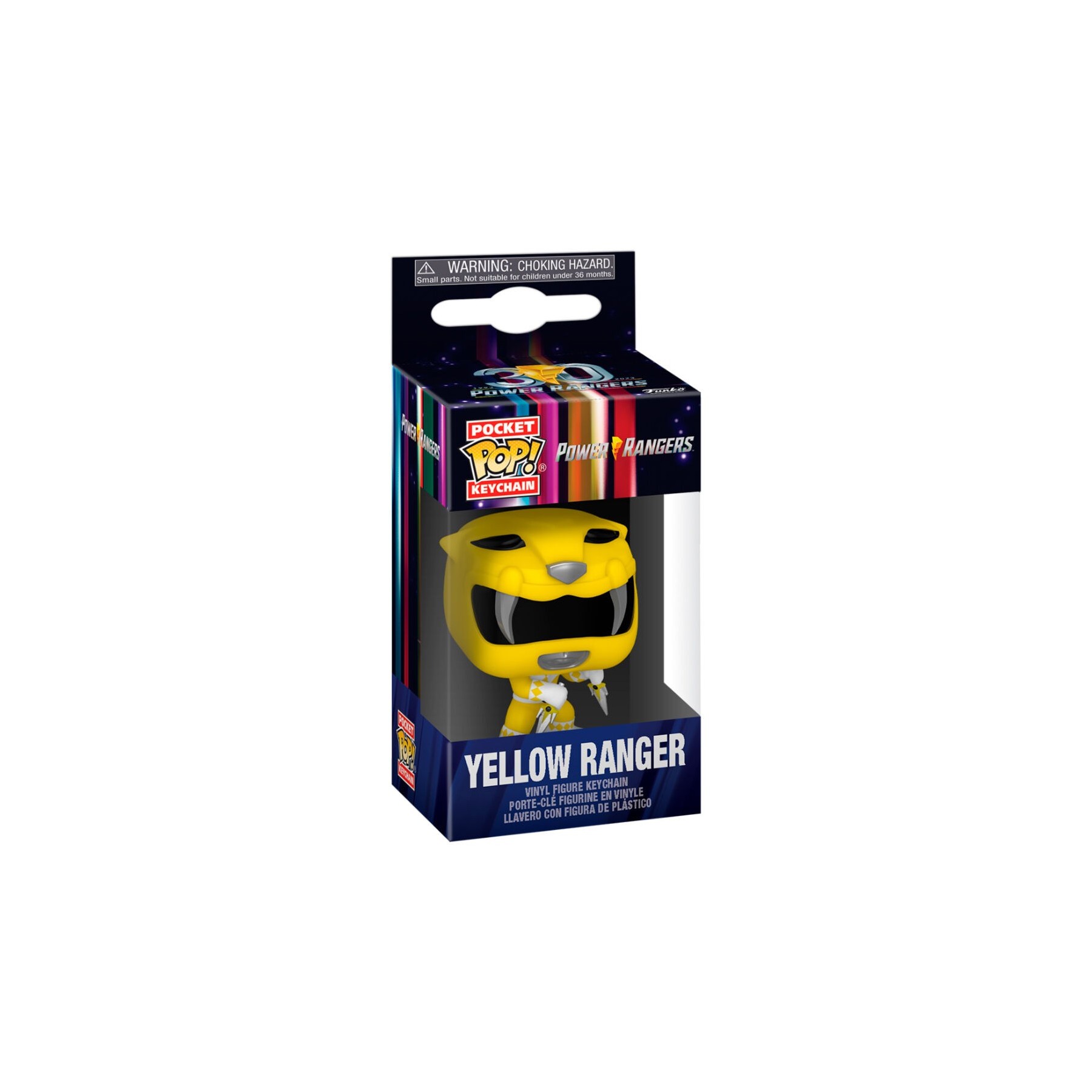 Llavero Pocket Pop Power Rangers 30Th Anniversary Yellow Ran