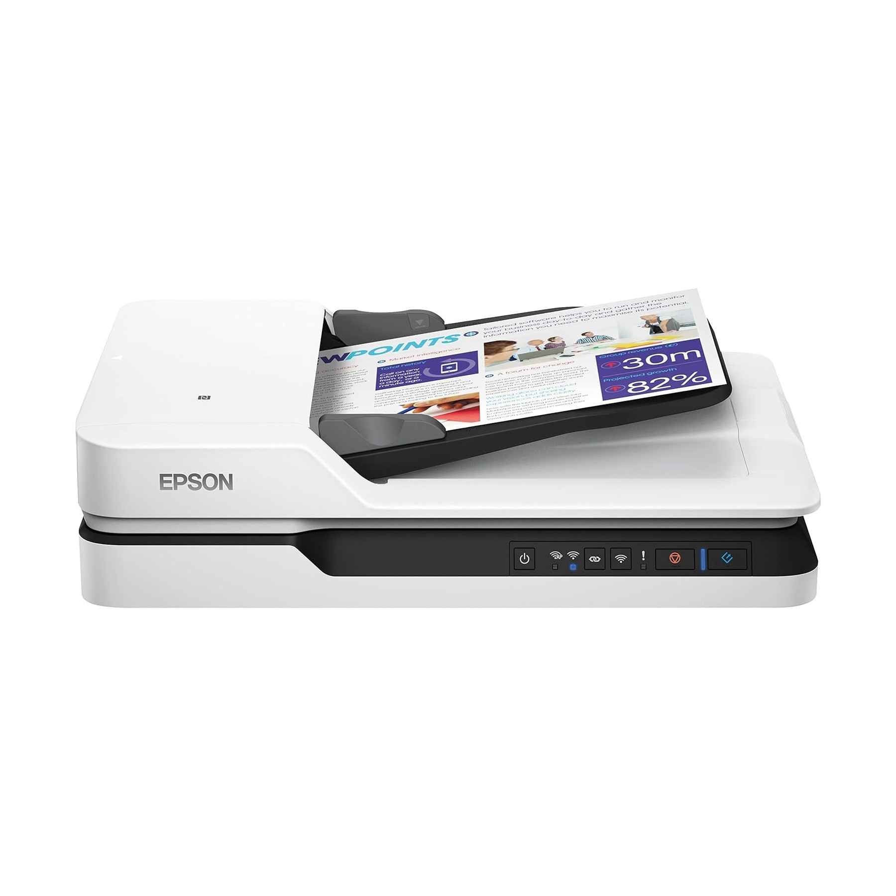 Escaner Plano Epson Workforce Ds - 1660W A4 -  25Ppm -  Dupl