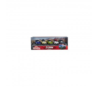 Blister 5 Coches Metal Suzuki Jimy 7,5Cm