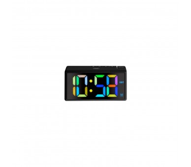 Reloj Digital Trevi Ec886 Lcd Grande Negro