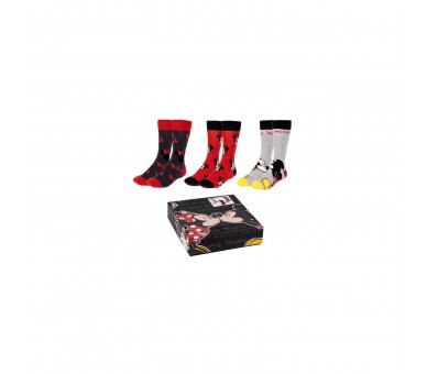Set 3 Calcetines Minnie Disney Adulto