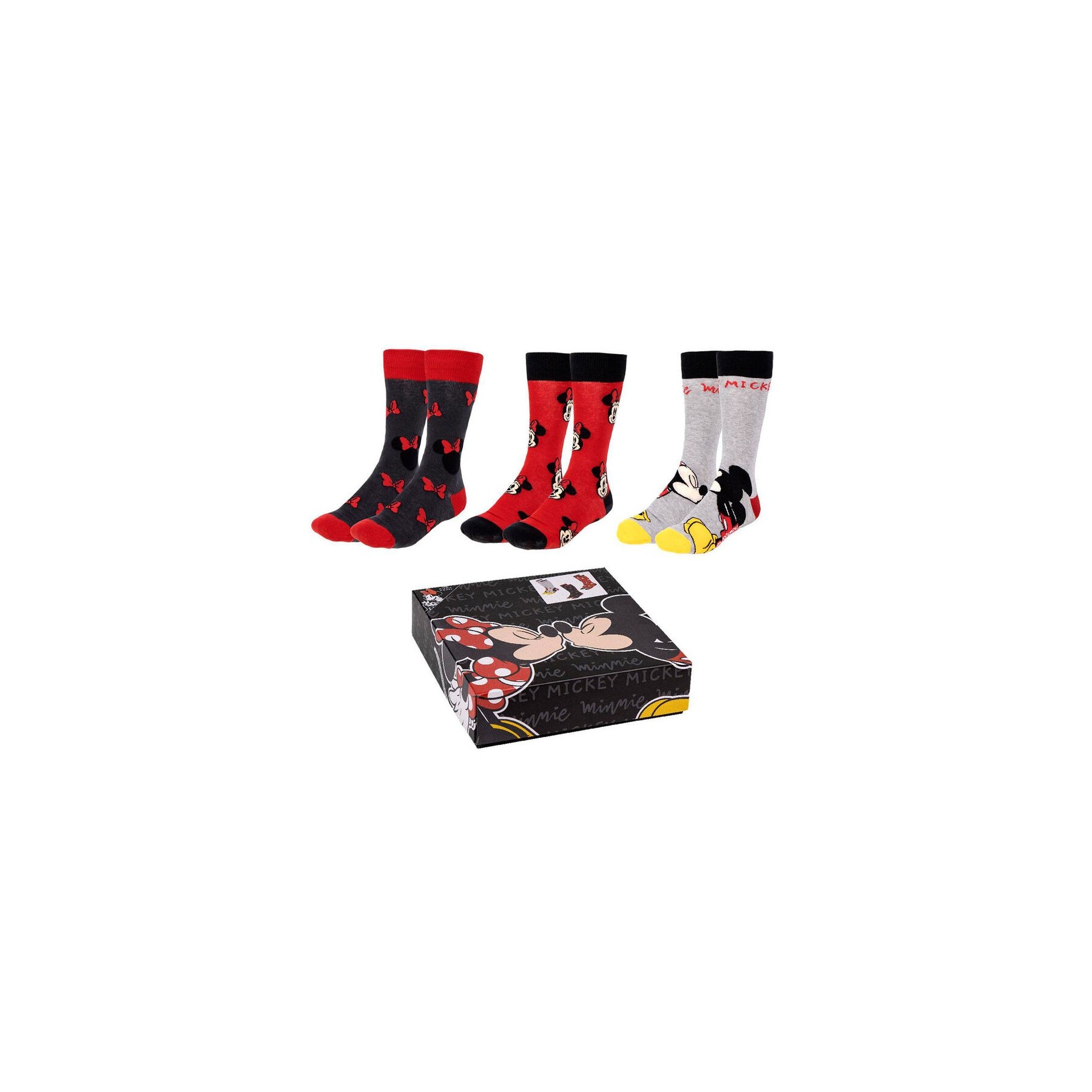 Set 3 Calcetines Minnie Disney Adulto