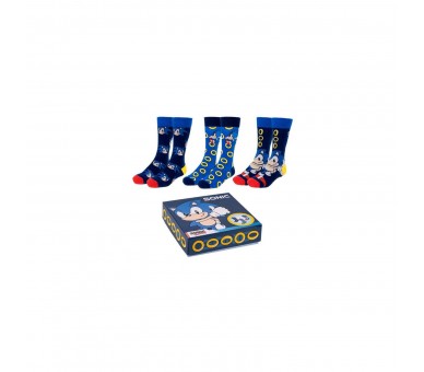 Set 3 Calcetines Sonic The Hedgehog Adulto
