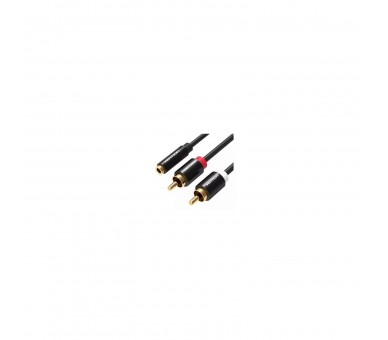 Cable Estéreo Vention Vab-R01-B200/ Jack 3.5 Hembra 2X Rca M