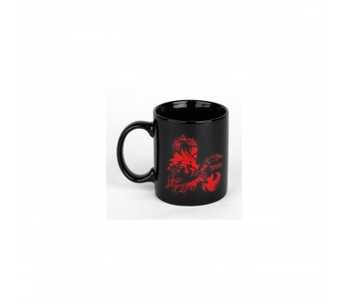Taza De Cerámica Negra Monster Logo
