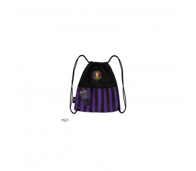 Mochila Saco Nevermore Academy Morado 34X34,5 Cm