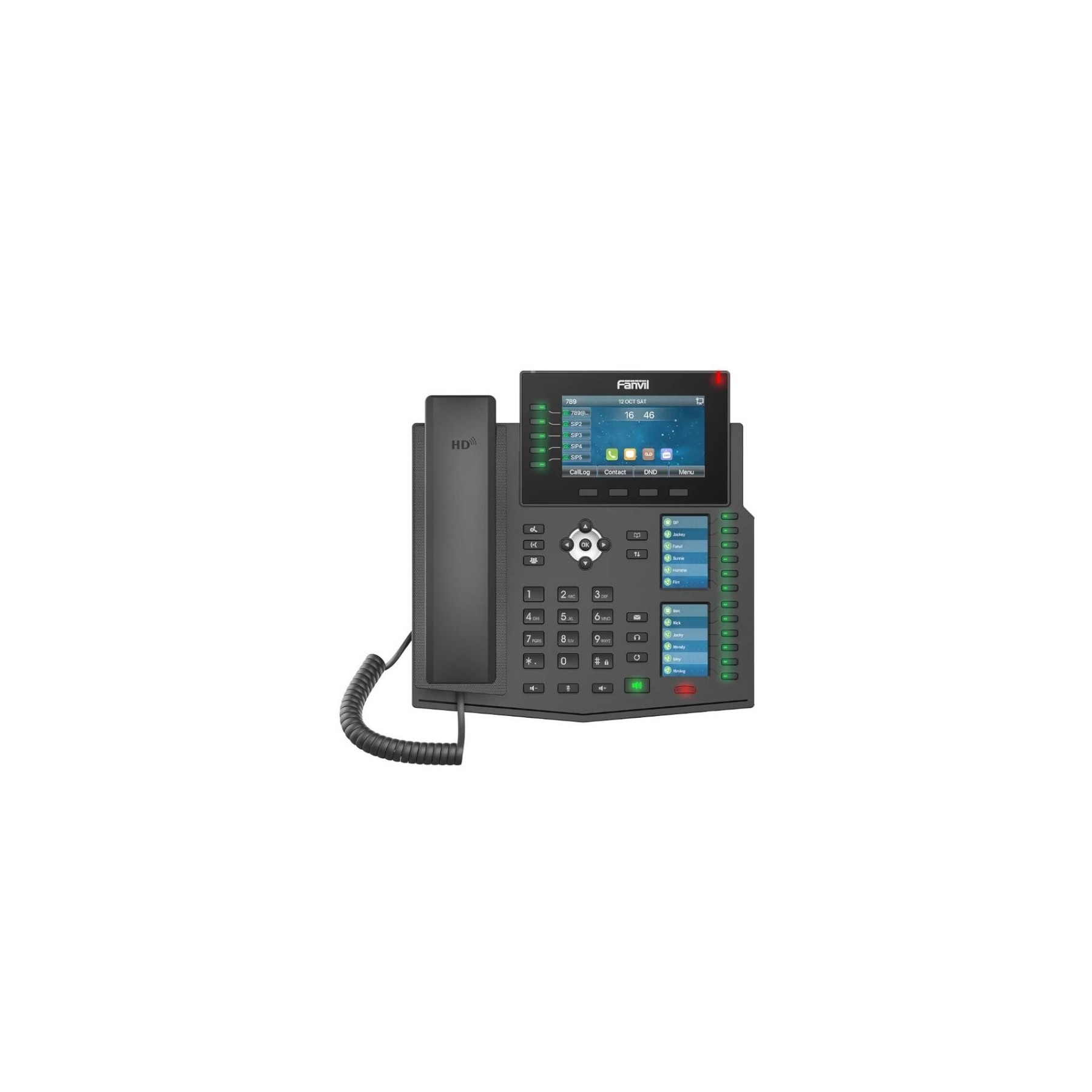 Fanvil X6U, 20 Líneas Sip, 2 Pantallas Laterales