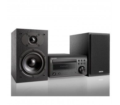 Denon Dm-41 Black / Microcadena 60W Con Altavoces