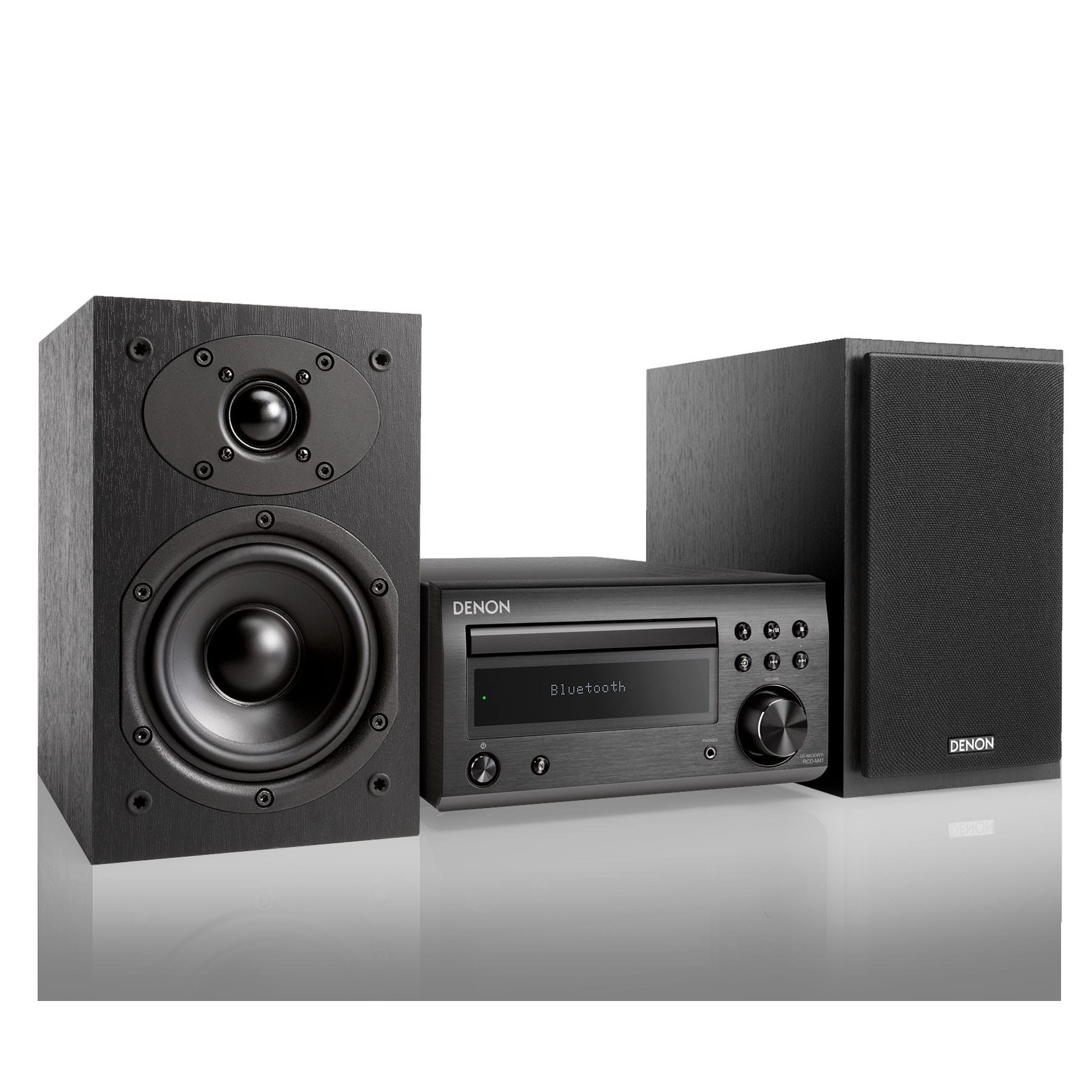 Denon Dm-41 Black / Microcadena 60W Con Altavoces