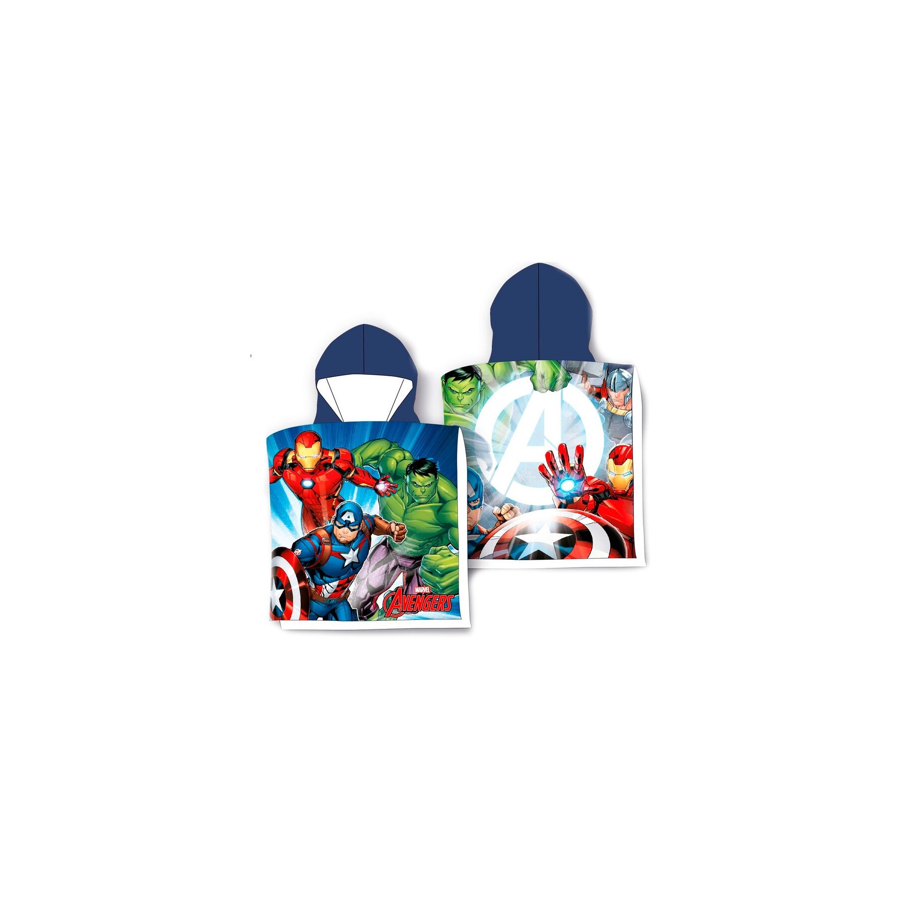 Poncho Toalla Vengadores Avengers Marvel Microfibra 10 Unida