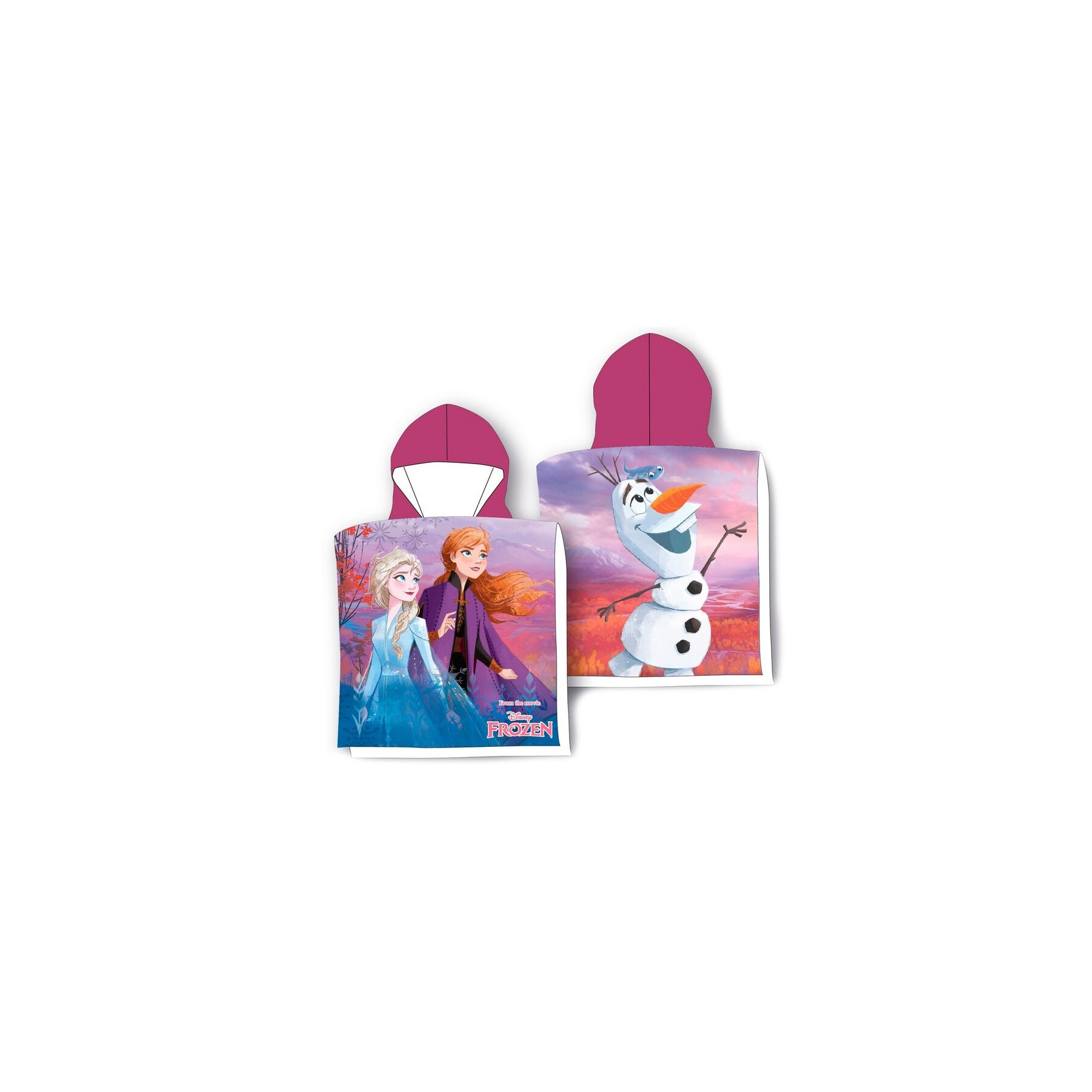 Poncho Toalla Frozen Disney Microfibra 10 Unidades