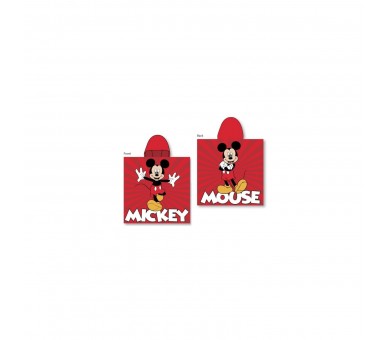 Poncho Toalla Mickey Disney Microfibra 10 Unidades