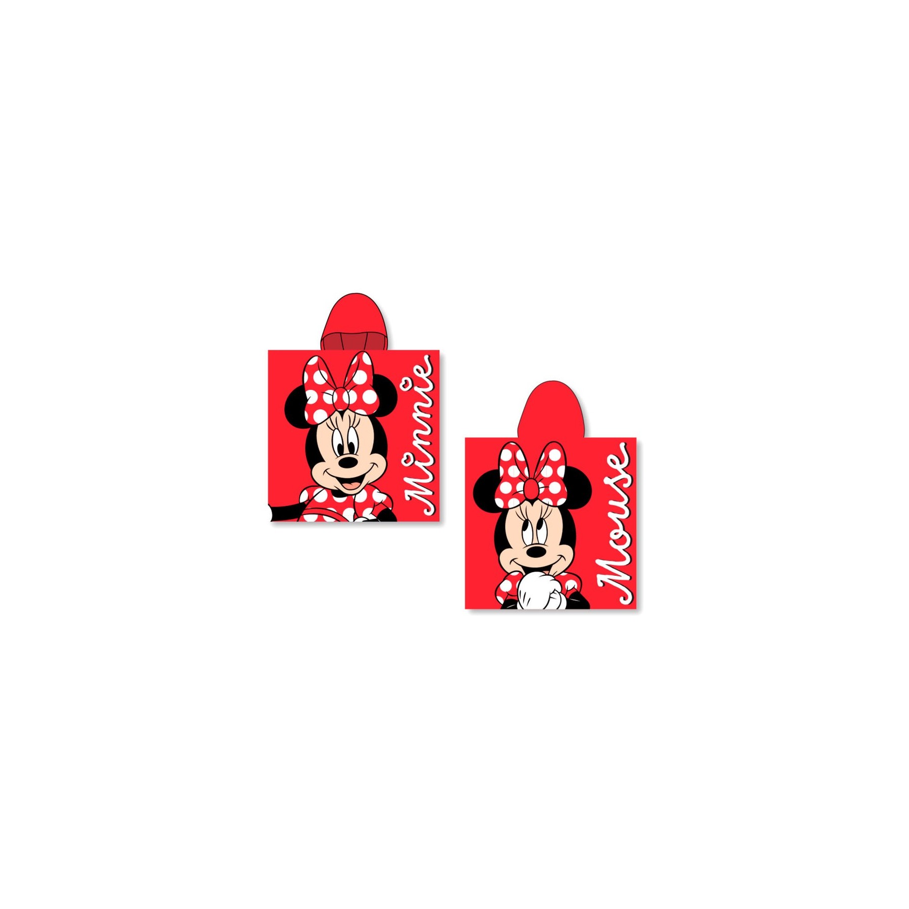 Poncho Toalla Minnie Disney Microfibra 10 Unidades