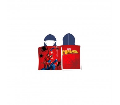 Poncho Toalla Spiderman Marvel Microfibra 10 Unidades