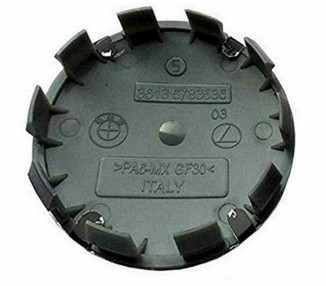 KIT 7 INSIGNIAS BMW / LOGO FULL Black / Bonnet + Trunk + Wheels + Steering wheel