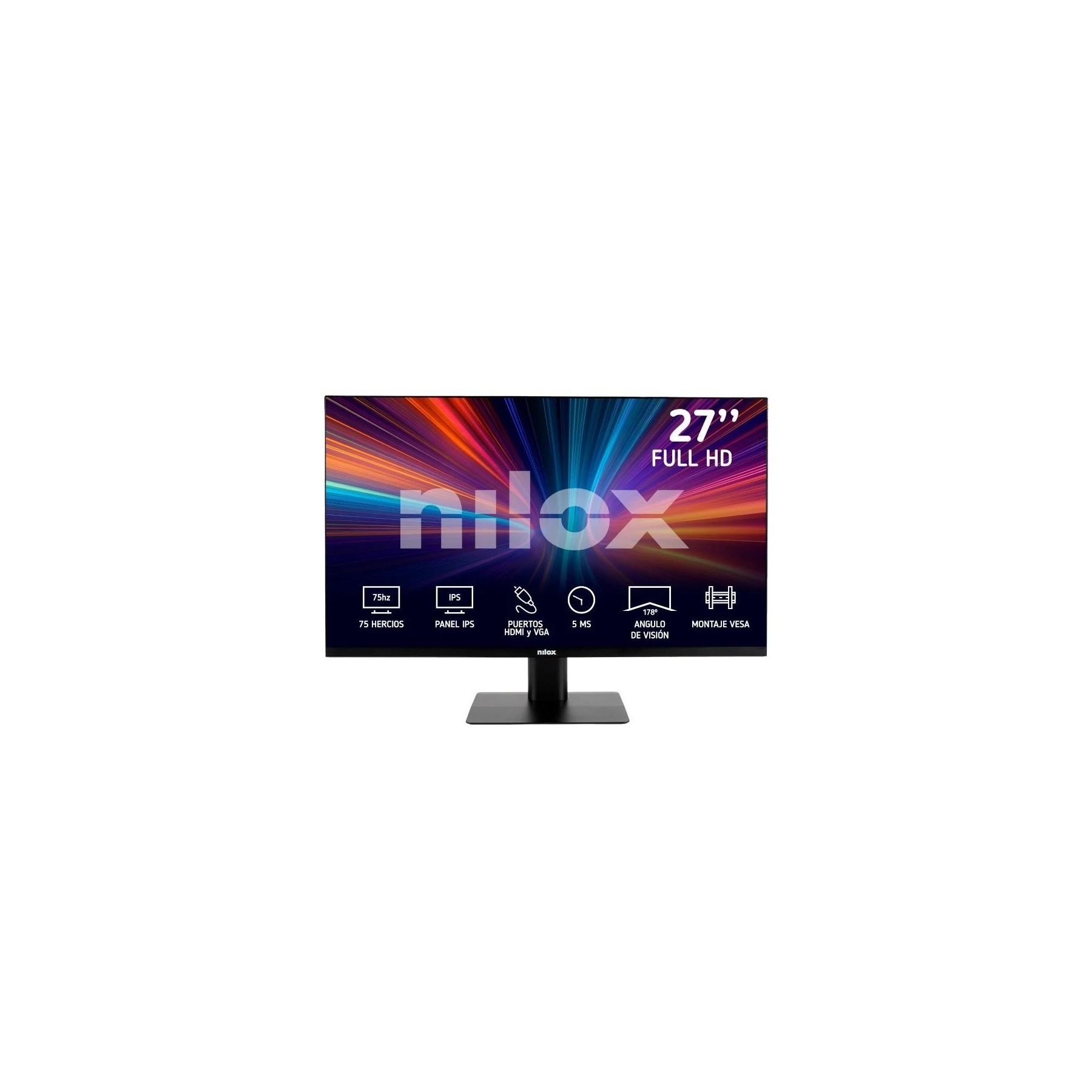 Nilox Nxm27Fhd11 Monitor 27 Ips 5Ms Vga Hdmi
