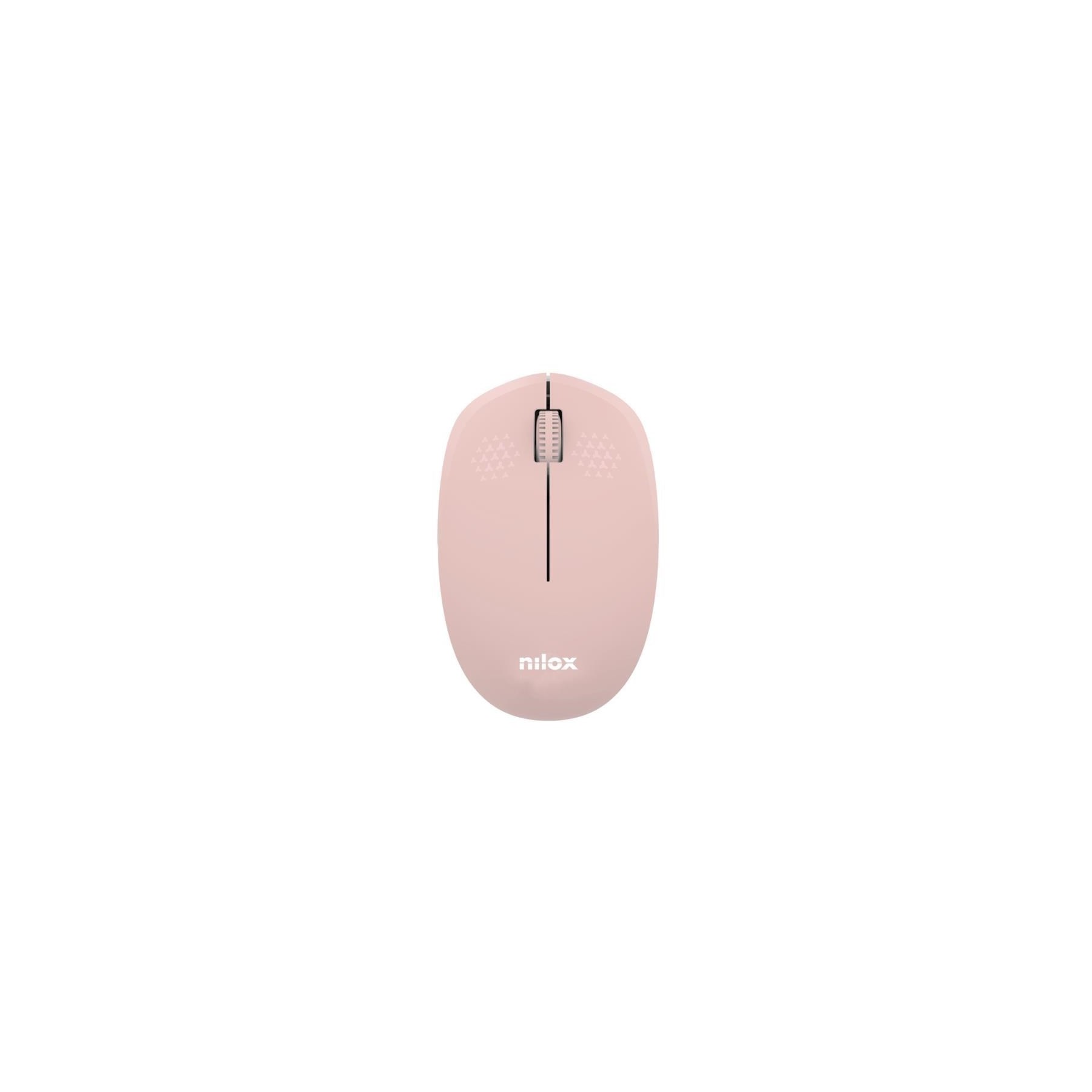 Raton Nilox Wireless Rosa Pastel 1.000 Dpi