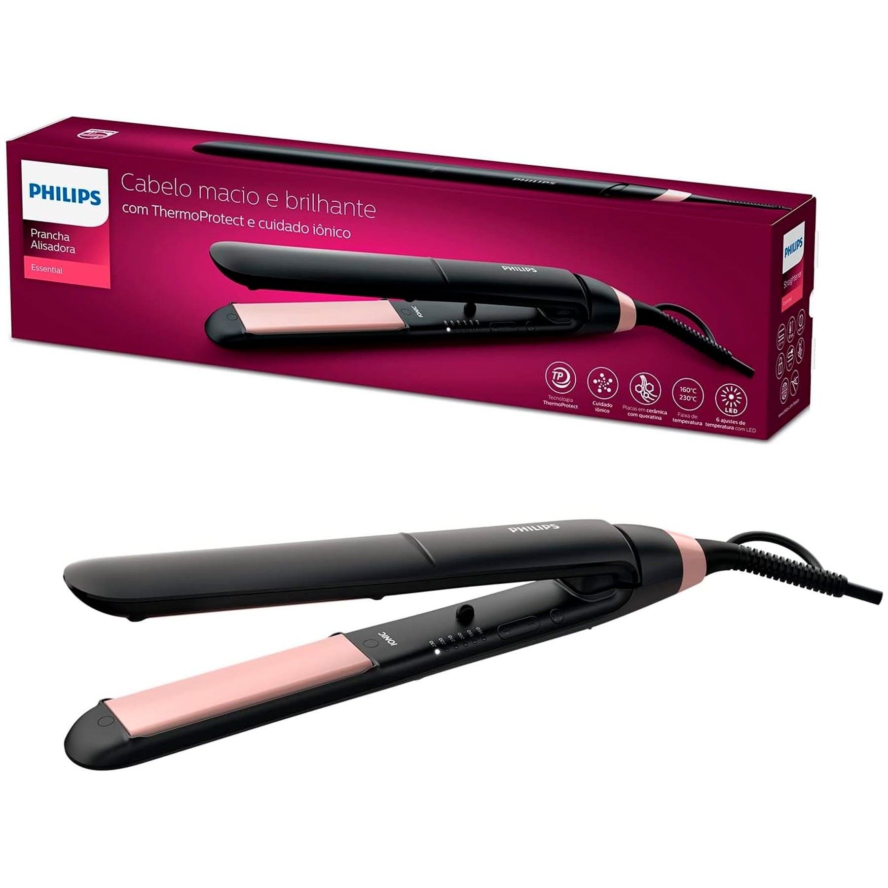 Philips Bhs378/00 / Plancha De Pelo