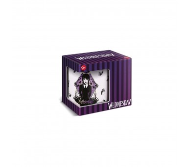 Taza En Caja Regalo Wednesday Nevermore 325 Ml
