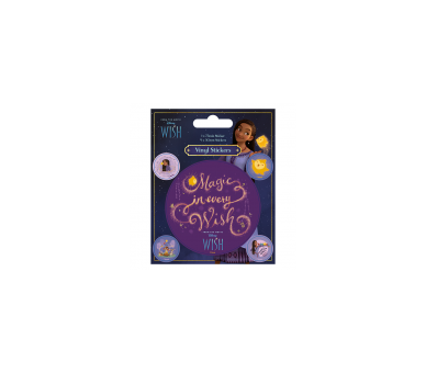 Pack 5 Pegatinas Wish (Magic In Every Wish) 7,5 Cm Y 3 Cm