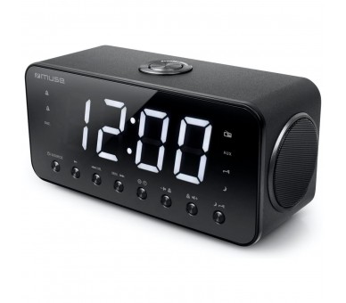 Muse M-192 Cr Black / Radio Despertador