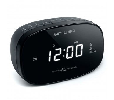 Muse M-155 Cr Black / Radio Despertador
