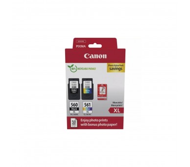 Multipack Canon Pg - 560Xl Negro - Cl - 561Xl Multicolor + 5