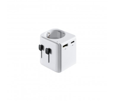 Enchufe Universal Ewent Ew1472 Ue Schuko A Usa - Uk - Aus -
