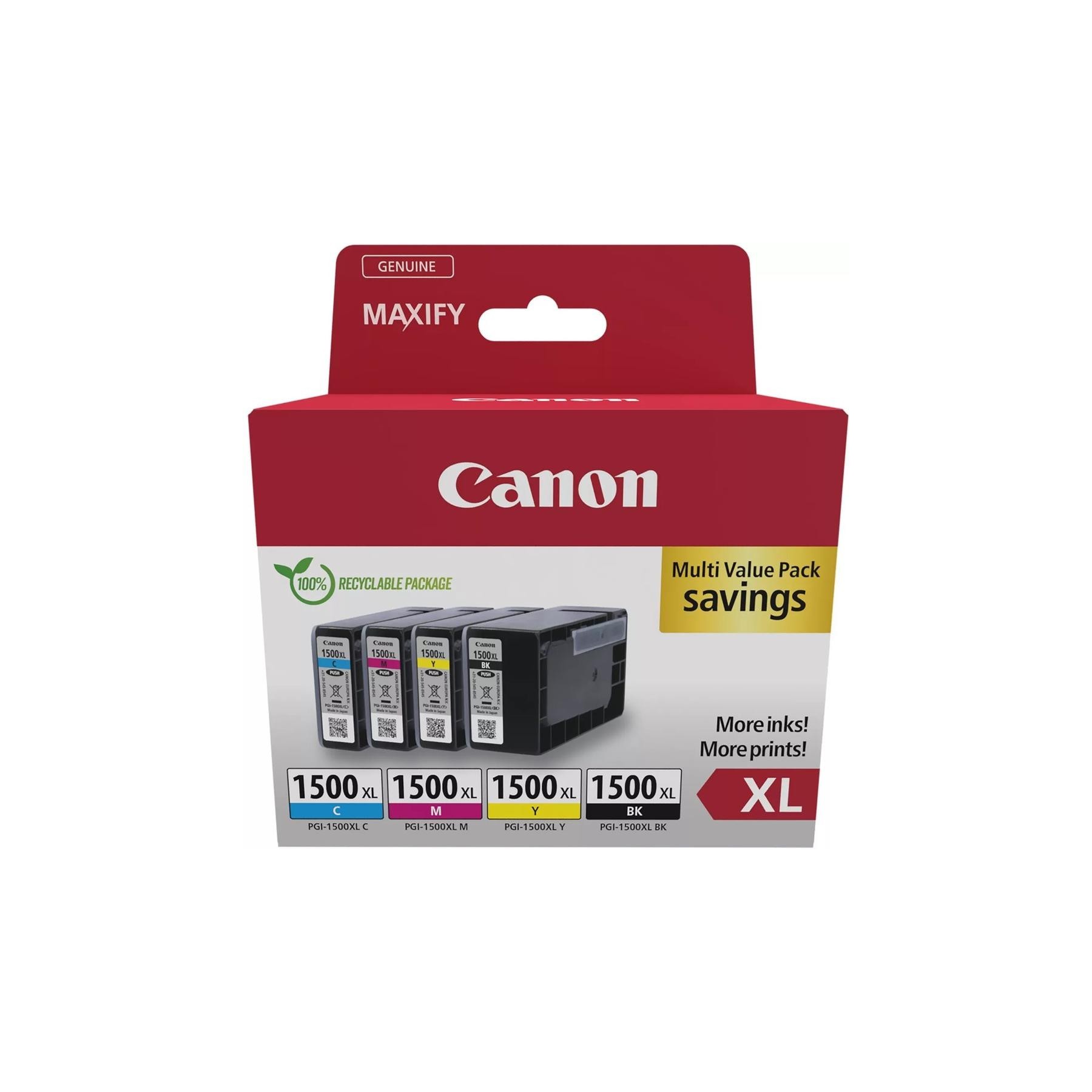 Multipack Canon Pgi - 1500Xl N - C - M - A  Mb2050 - Mb2350