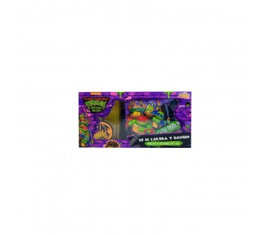 Blister Cartera + Llavero Mutant Mayhem Tortugas Ninja