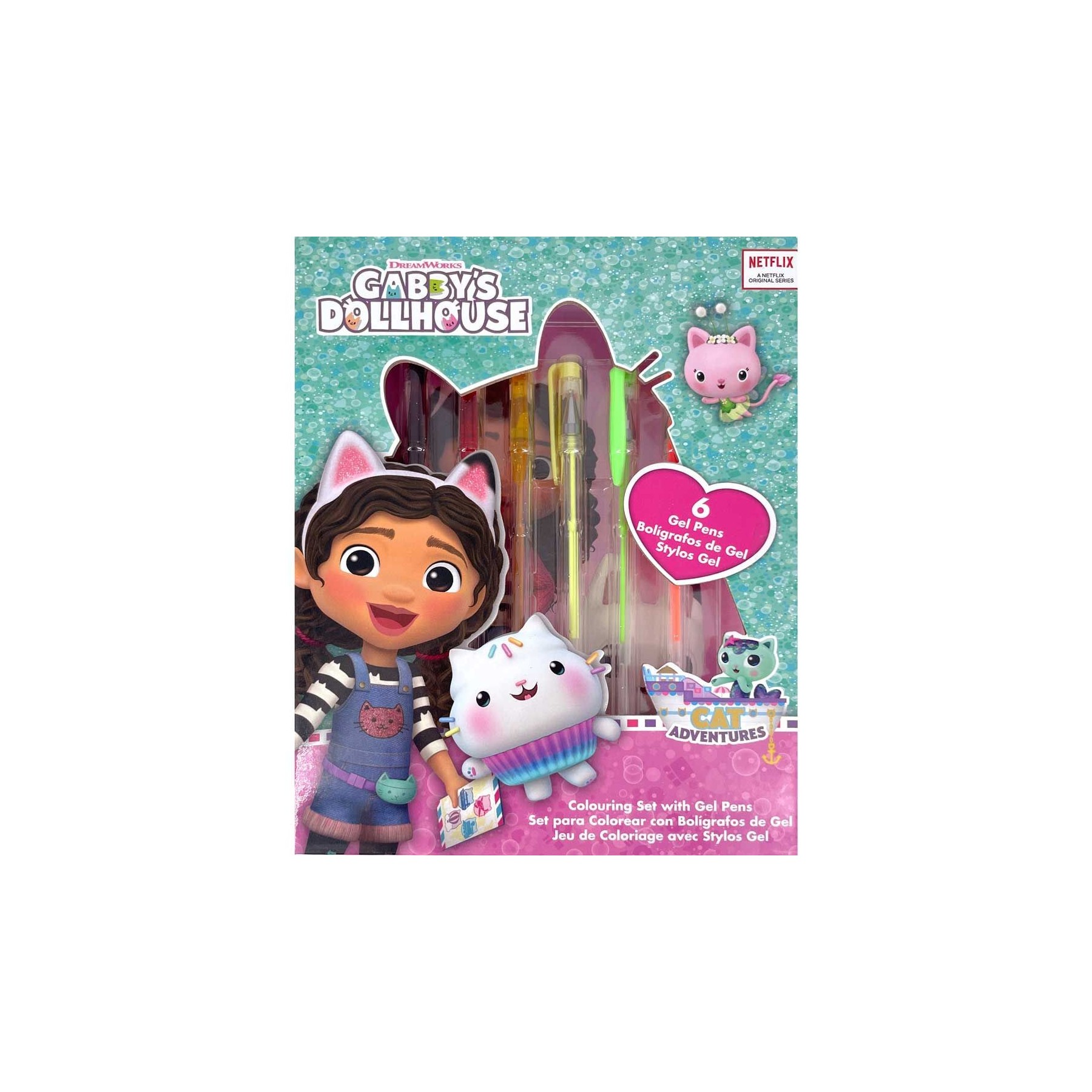 Blister Cuaderno + 6 Boligrafos Gel La Casa De Muñecas De Ga