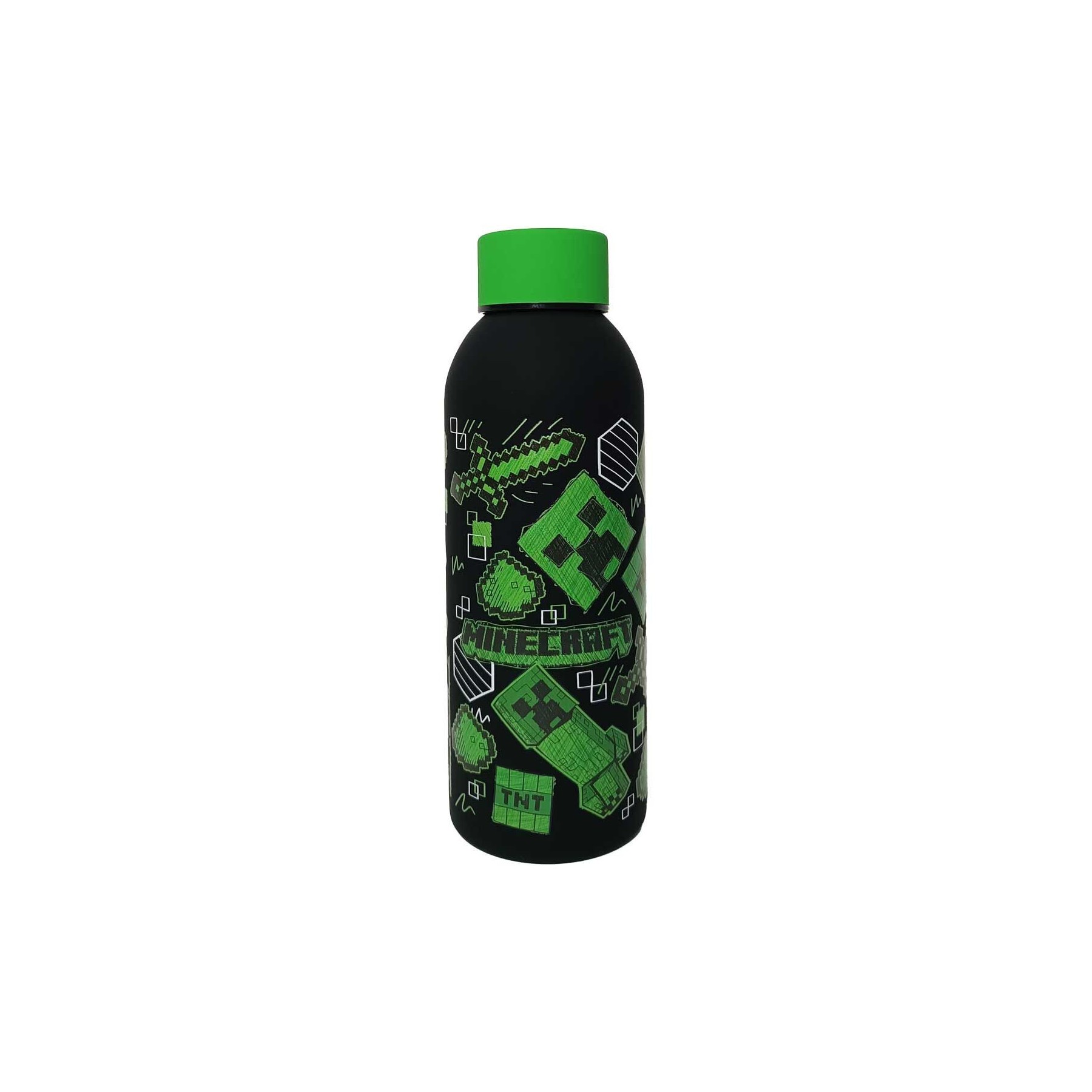Botella Acero Inoxidable Minecraft 500Ml