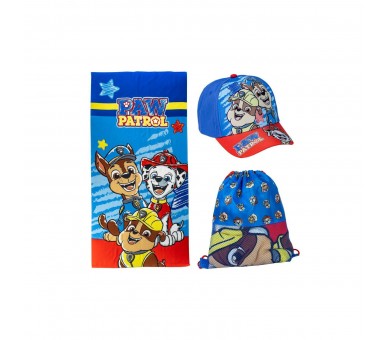 Set Toalla + Saco + Gorra Patrulla Canina Paw Patrol
