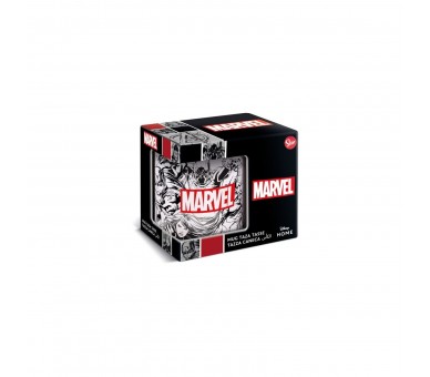 Taza En Caja Regalo Ilustración Cómic Marvel 325 Ml