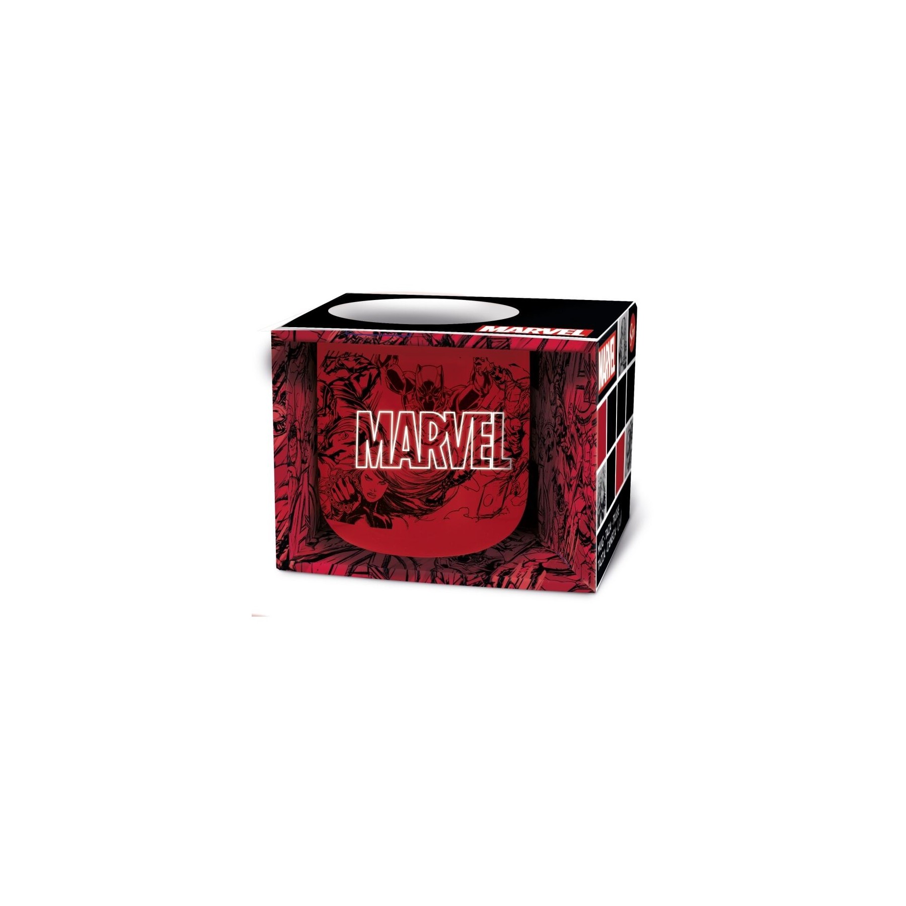 Taza De Desayuno Ilustración Cómic Marvel (Rojo) 400 Ml