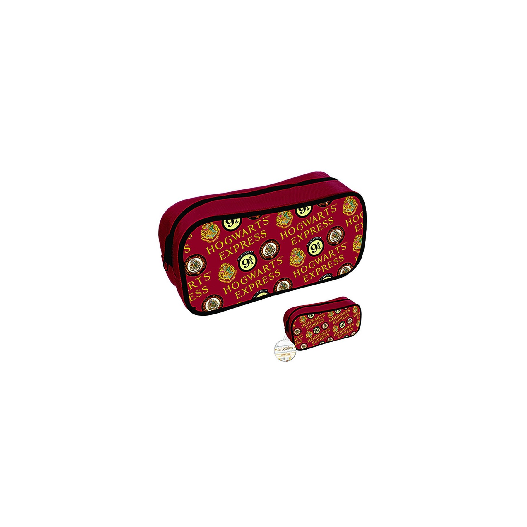 Estuche Andén 9 3/4 Y Escudo Hogwarts 10,5 X 22 X 6 Cm