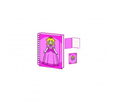 Cuaderno De Espiral A5 Princesa Peach 21 X 15 Cm