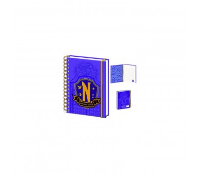 Cuaderno De Espiral A5 Escudo Nevermore - Wednesday