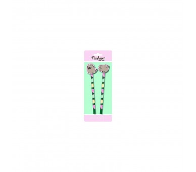 Pack X2 Lápices Con Goma Pusheen Botanical