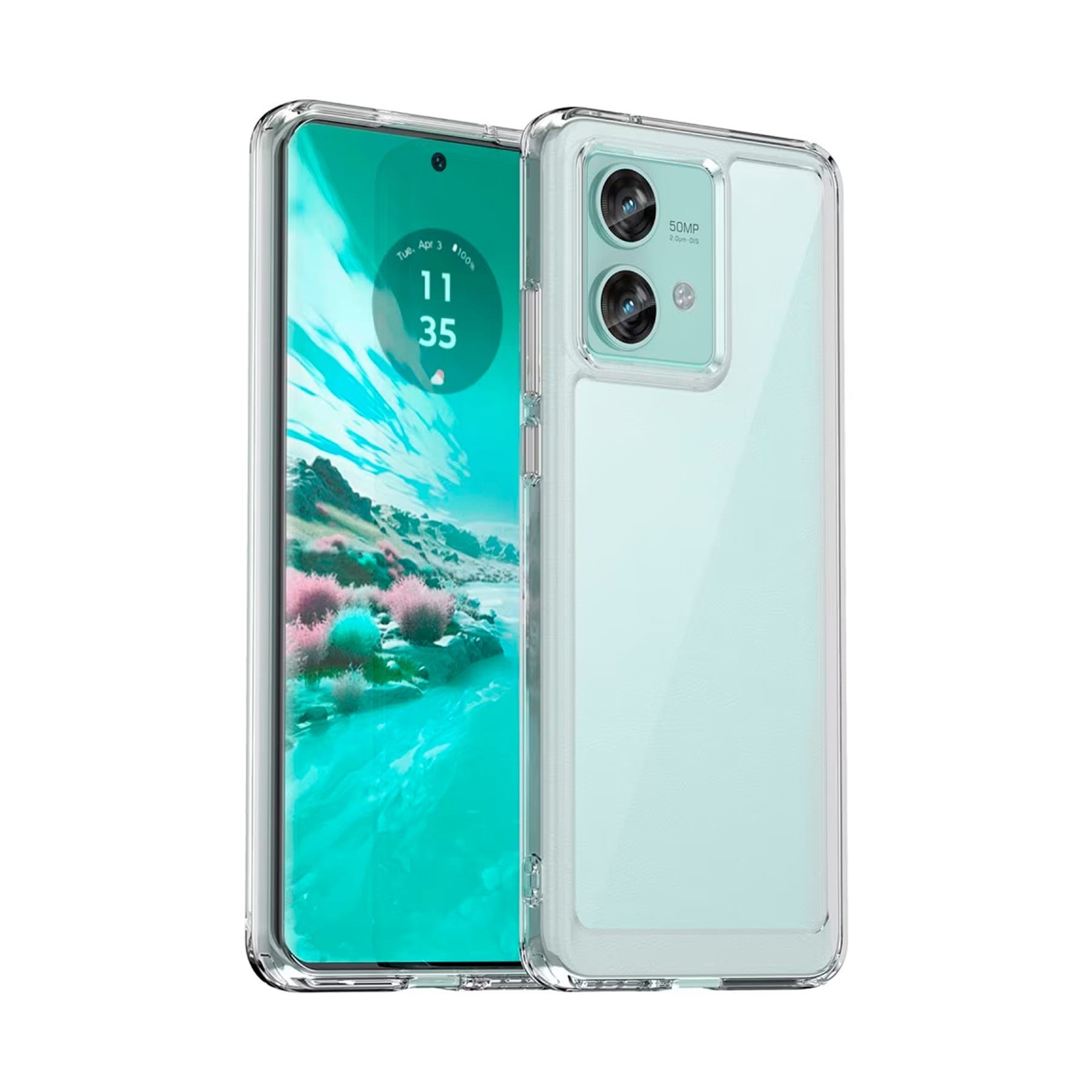 Jc Trasera De Silicona Transparente / Motorola Moto Edge 40
