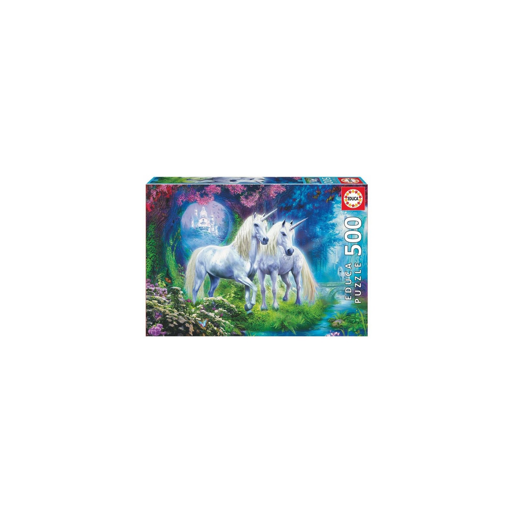 Puzzle Unicornios En El Bosque 500Pzs