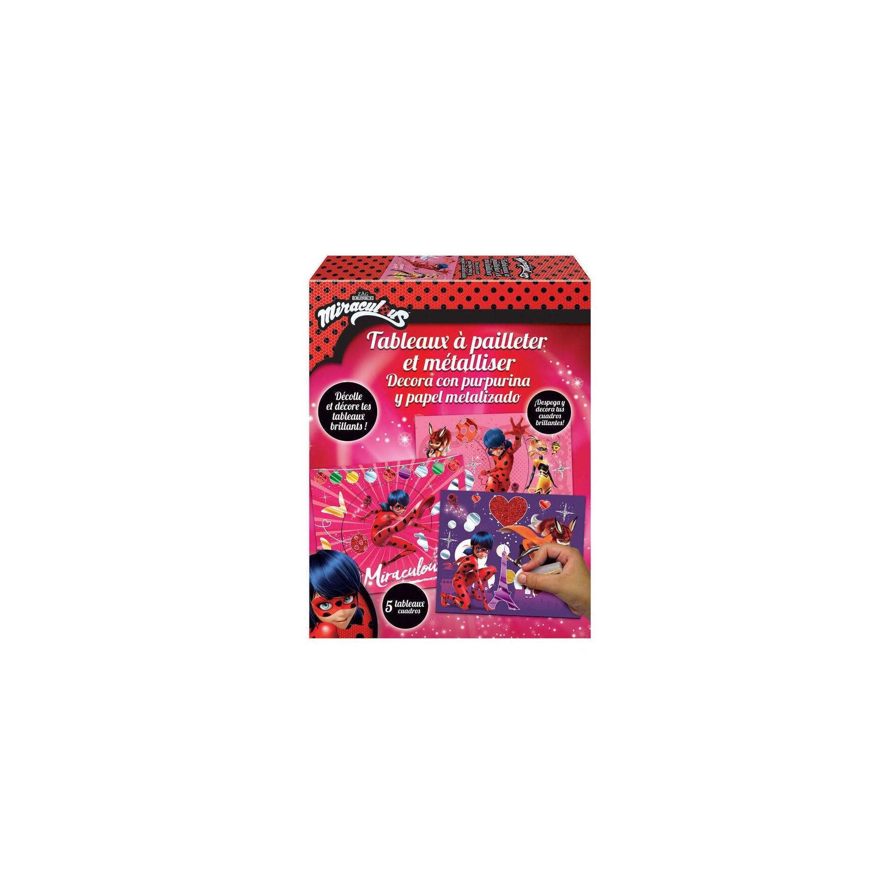 Decora Con Purpurina Y Papel Metalizado Prodigiosa Ladybug