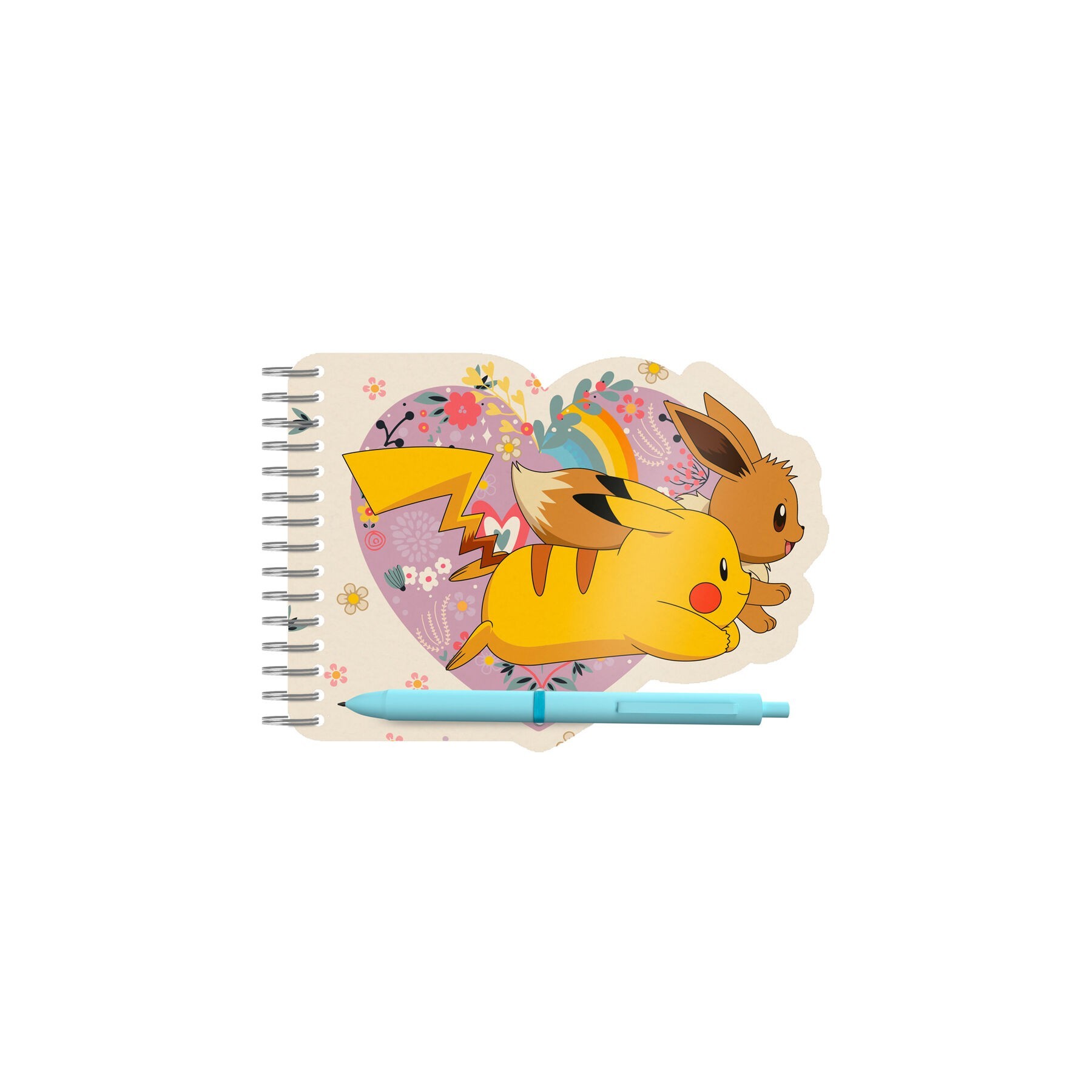 Set Libreta + Boligrafo Flowers Pokemon 6 Unidades