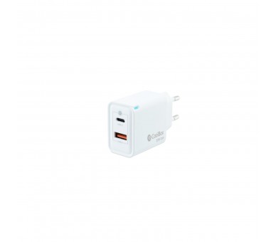 Coolbox Cargador Gan 30W Usb-C/Usb-A Pared