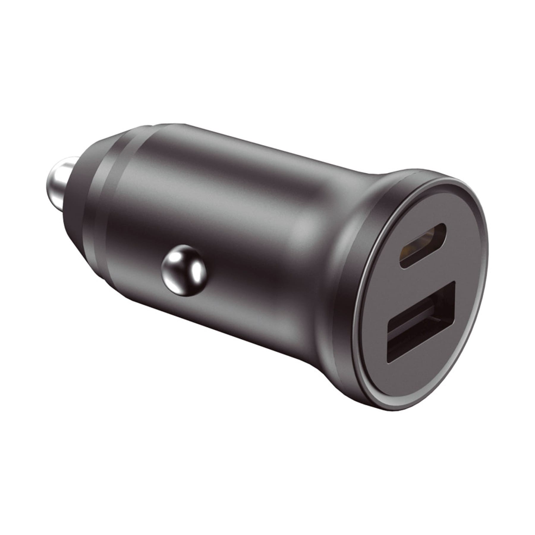 Ksix Bxcrc20Pd Black / Cargador Usb-A + Usb-C Para Coche 20W