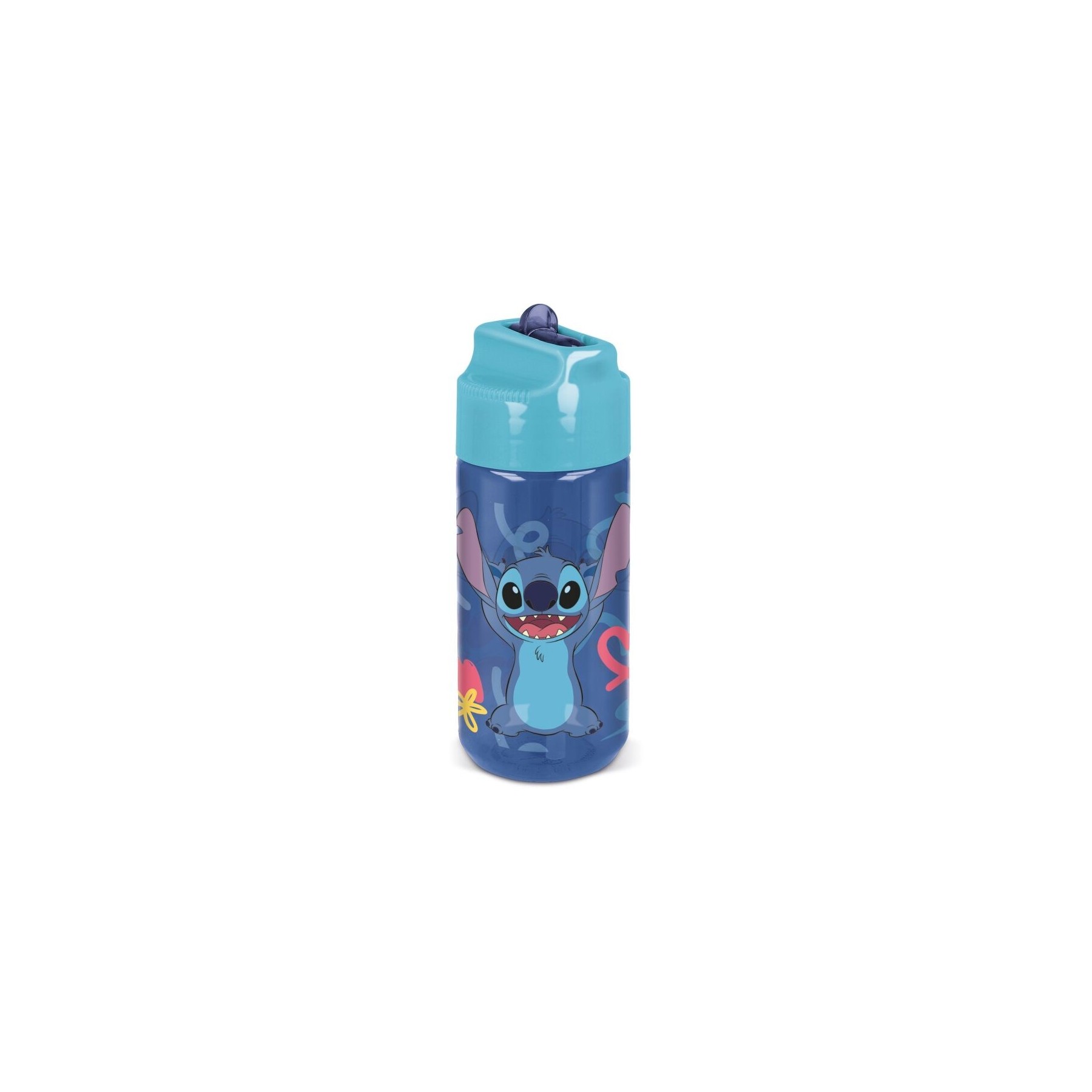 Botella Con Boquilla Stitch Y Palmas 430 Ml