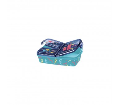 Fiambrera Multiple Stitch Y Palmas 3 Compartimentos