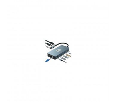 Docking Usb Tipo-C Leotec Leds02/ 3Xusb/ 1Xusb Tipo-C/ 1Xusb
