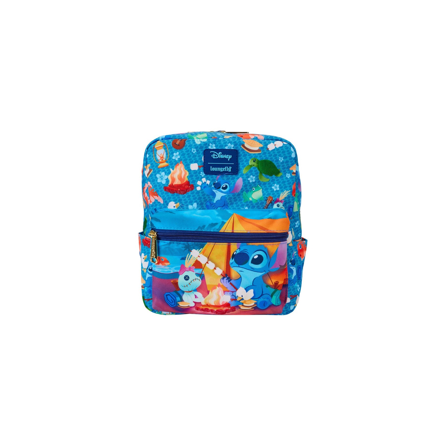 Mochila Nylon Camping Cuties Stitch Disney Loungefly 24Cm